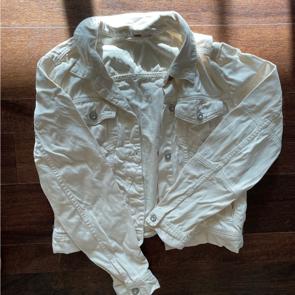 Free People off white Jean Jacket